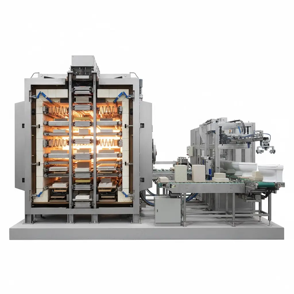 tunnel kiln and continuous line